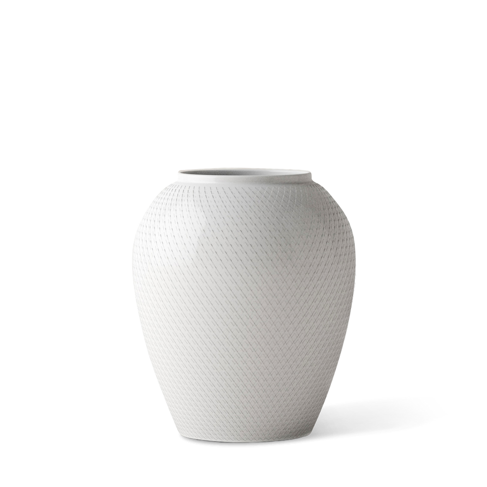 Rhombe Vase H25 cm white