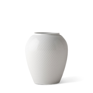 Rhombe Vase H25 cm white