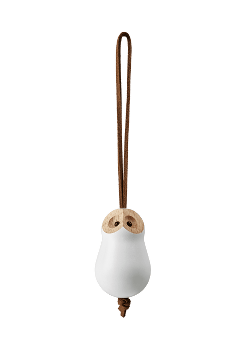 Forest Tales Owl Ø4 cm White