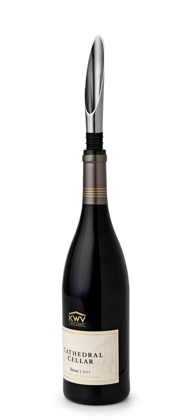 GC Barware Wine Pourer H8 cm black/steel