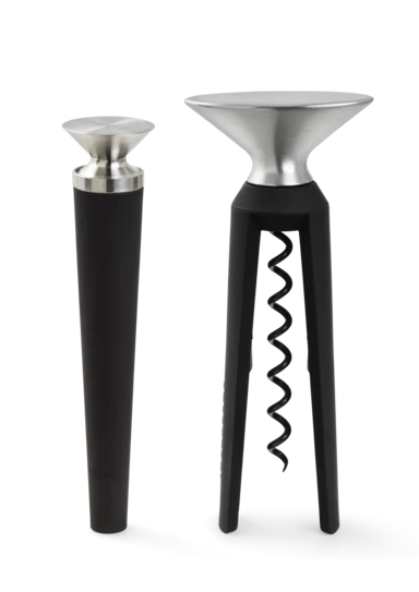 GC Barware Bottle opener and corkscrew Black/Steel