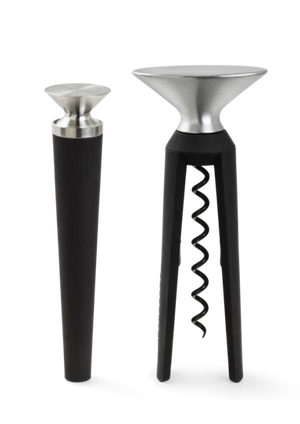 GC Barware Bottle opener and corkscrew Black/Steel