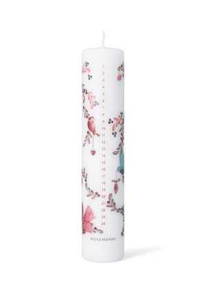 GC Cottage Advent Candle 2025 Ø5 cm White