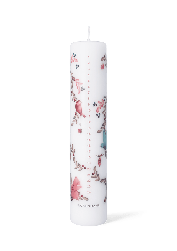 GC Cottage Advent Candle 2025 Ø5 cm White