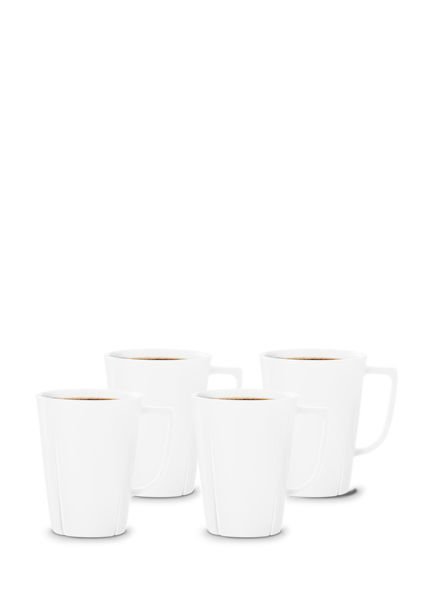 GC Mug 34 cl white 4 pcs.