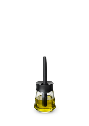 GC Marinade glass with brush 25 cl black