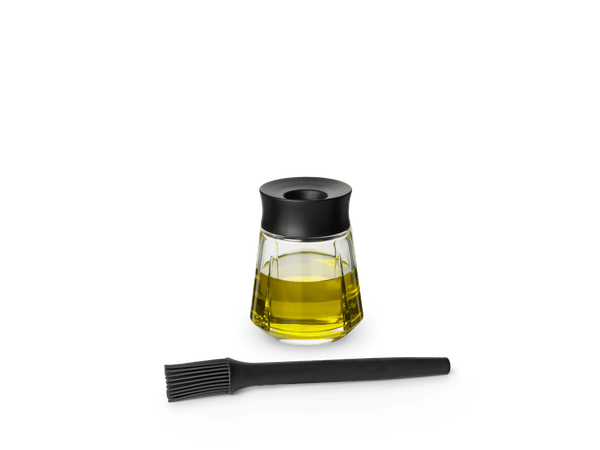 GC Marinade glass with brush 25 cl black