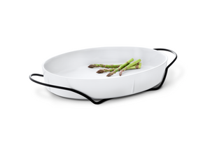 GC Holder for large oval dish Black
