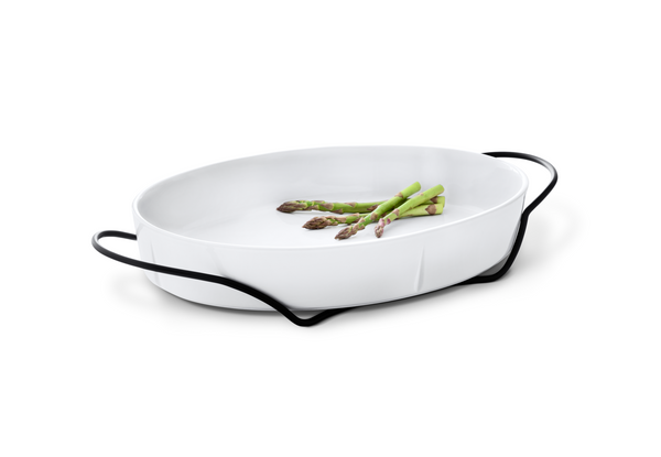 GC Holder for large oval dish Black