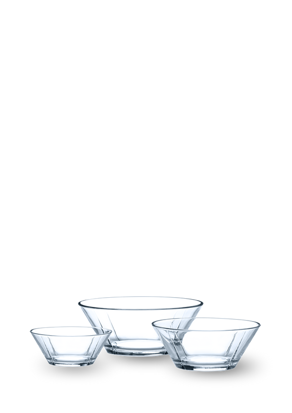 GC Glass bowl set, 3 pcs. clear