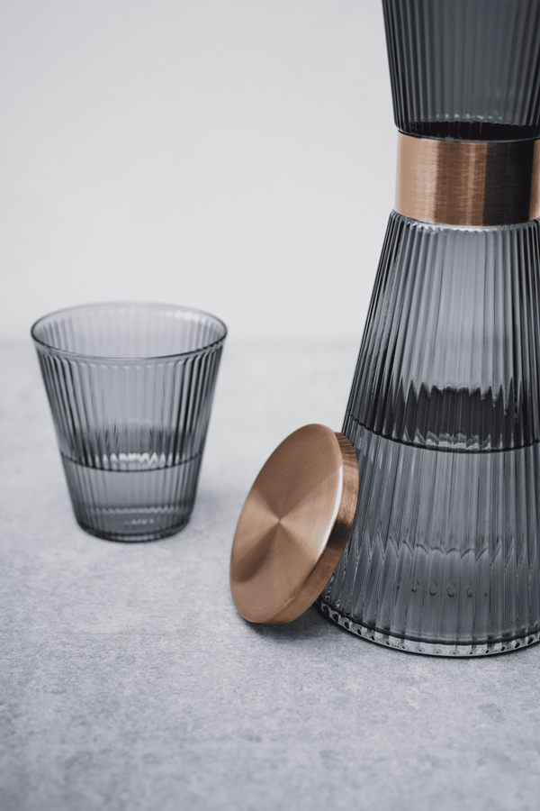 GC Nouveau Lid for water carafe Ø8.5 cm patinated steel