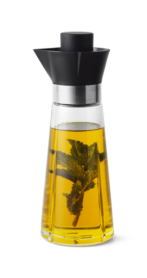 GC Oil and vinegar bottle H18.5 cm black/steel