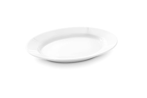 GC Oval plate 17.5x23.5 cm White