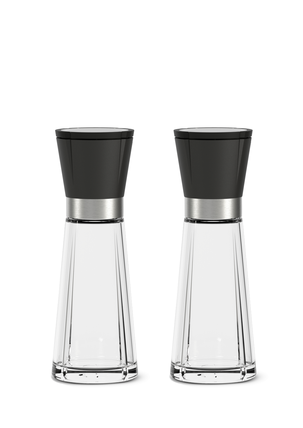 GC Salt and pepper set H20.5 cm black/steel 2 set
