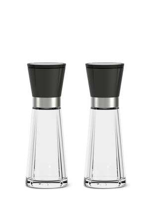 GC Salt and pepper set H20.5 cm black/steel 2 set