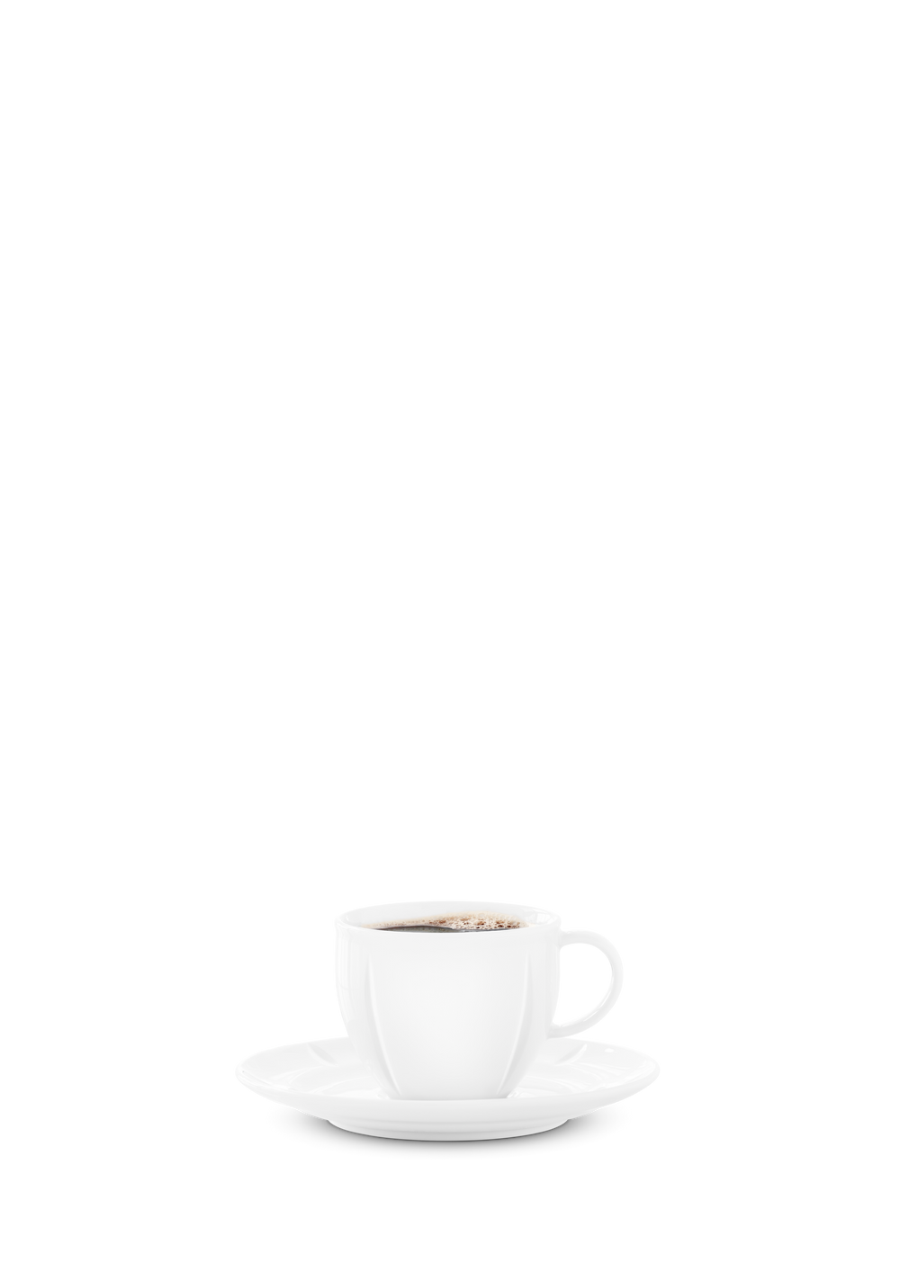 GC Soft Coffee cup with matching saucer 28 cl White