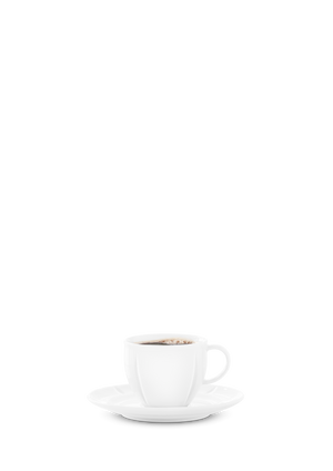 GC Soft Coffee cup with matching saucer 28 cl White