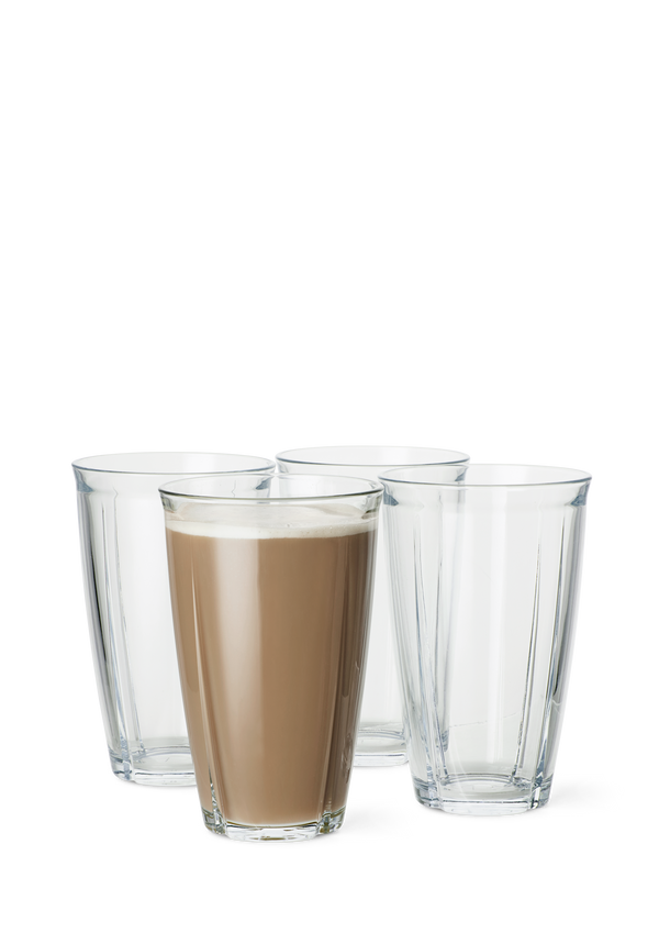 GC Soft Latte glass 48 cl clear 4 pcs.