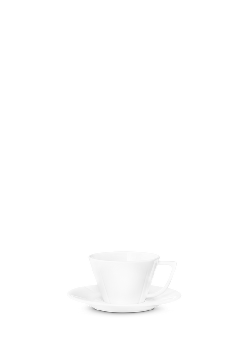 GC Tea cup with saucer 28 cl White