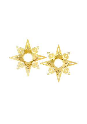 Karen Blixen Candle cuff Star H3 Gold Plated