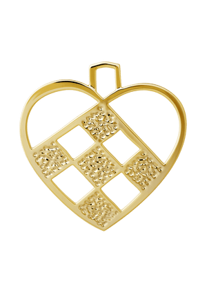 Karen Blixen Braided heart H12