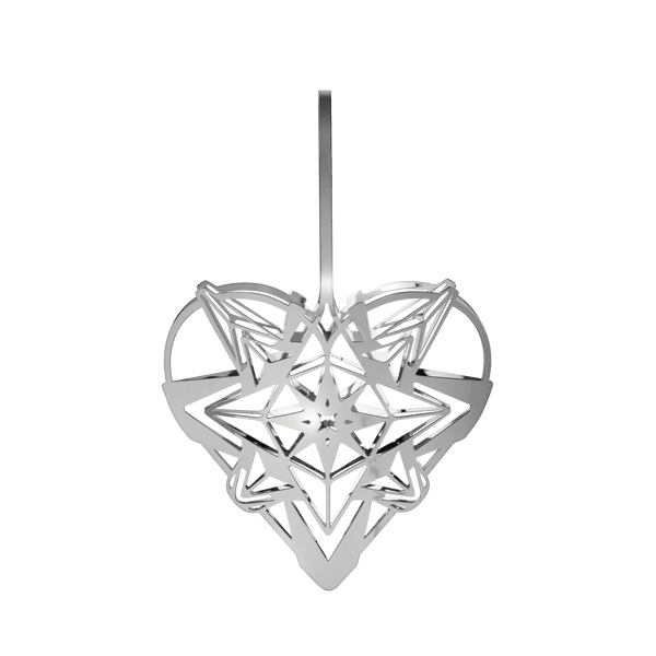Karen Blixen Heart Pendant H12.8 Silver Plated