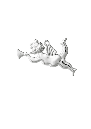 Karen Blixen Trumpet angel H6.5 Silver Plated