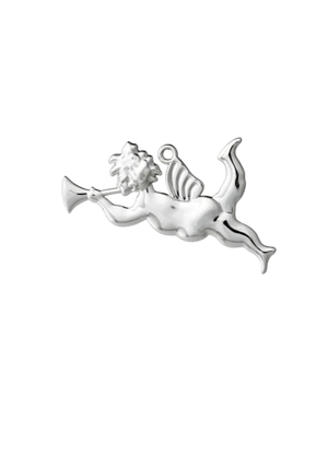 Karen Blixen Trumpet angel H6.5 Silver Plated