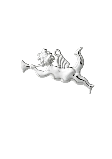 Karen Blixen Trumpet angel H6.5 Silver Plated