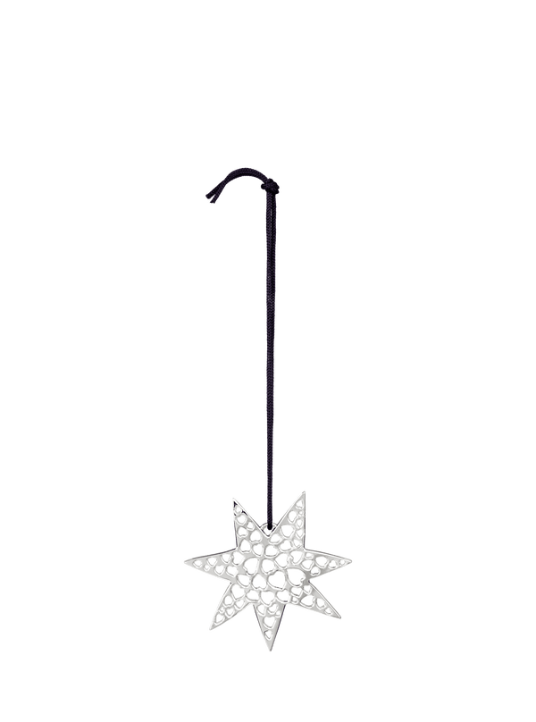 Karen Blixen Heart star H7 Silver Plated