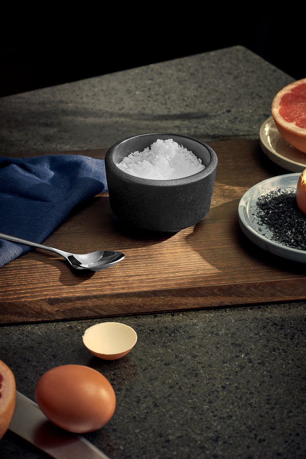 RÅ Salt Cellar w lid 15 cl black
