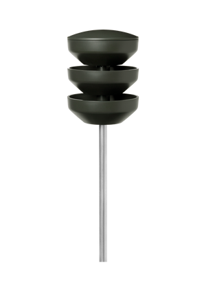 Recycled Birds Feeding station on pole H107 Green