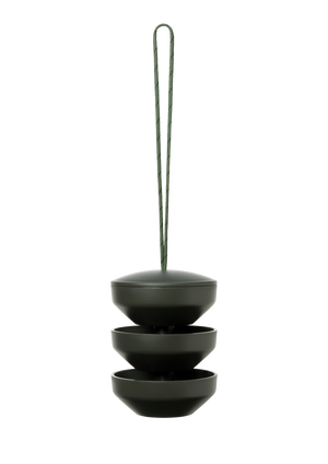 Recycled Birds Feeding station hanging H17,5 Green