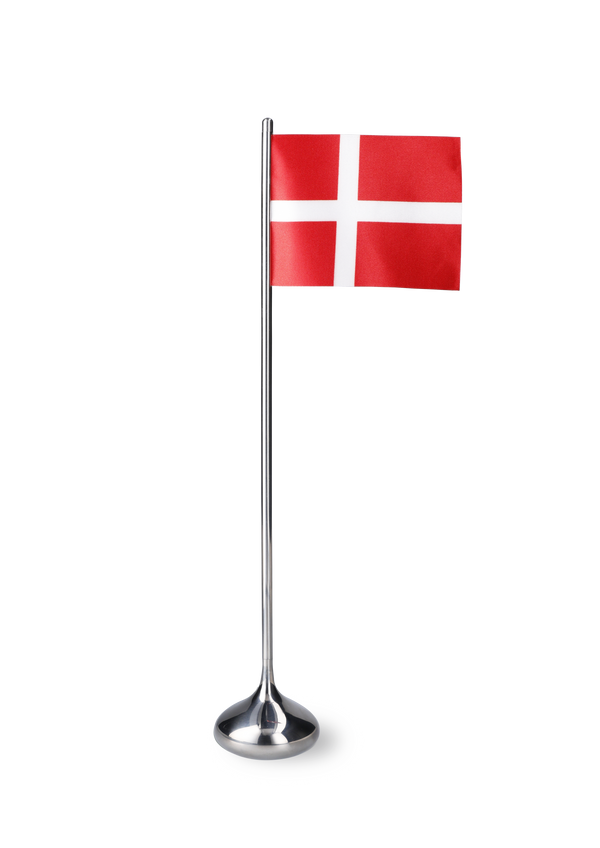 Rosendahl Table flag Danish H35 cm silver coloured