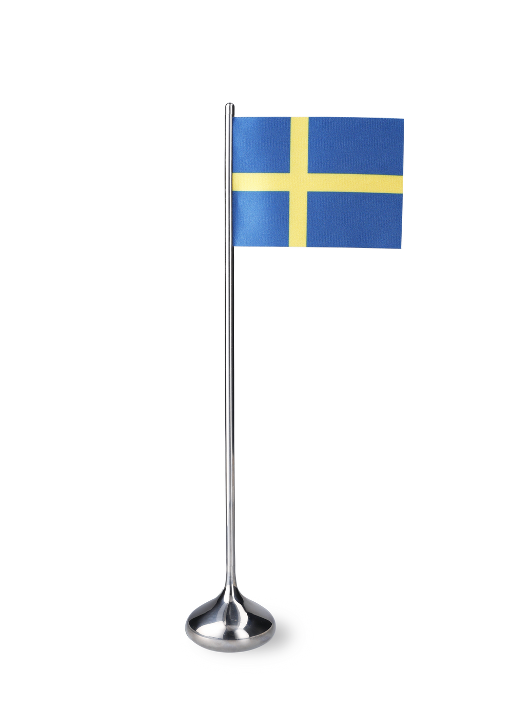 Rosendahl Table flag Swedish H35 cm silver coloured