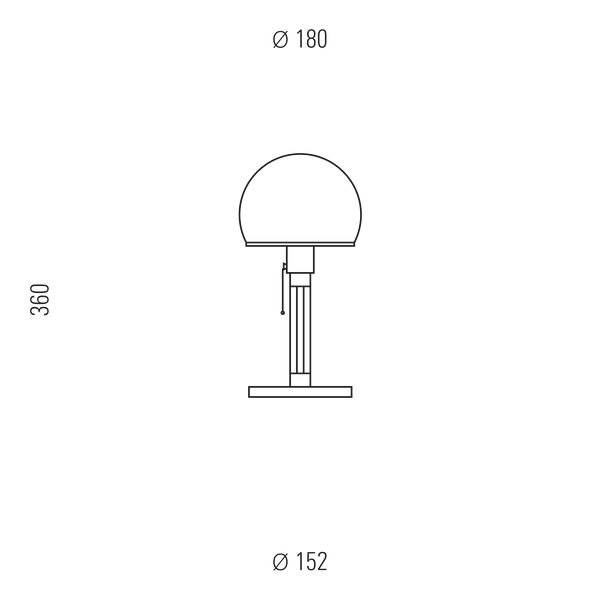 WG 24 Bauhaus Table Lamp