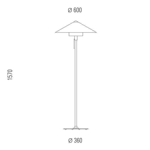 WSTL 30 Wagenfeld Floor Lamp