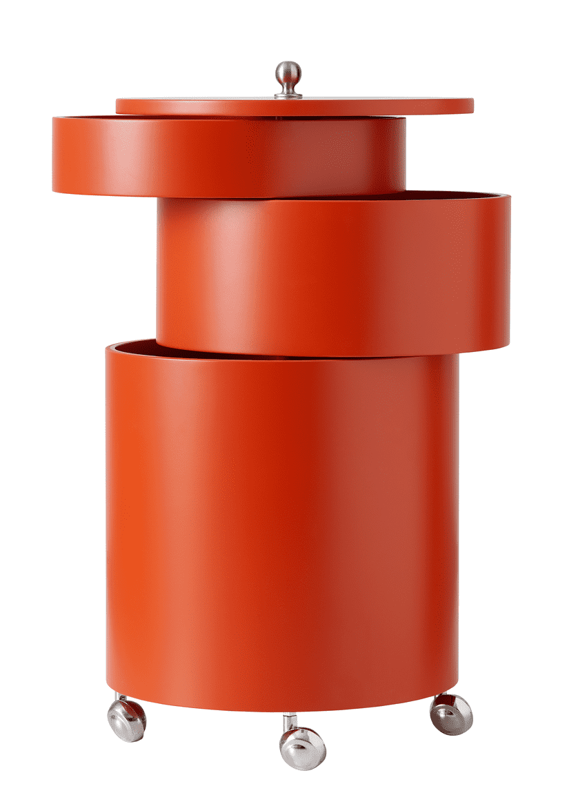 Three round drawers