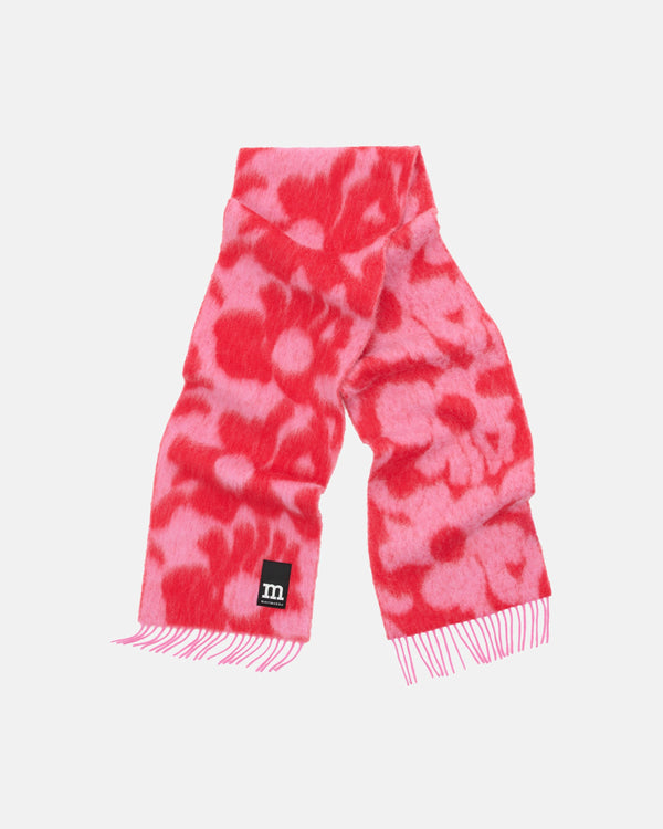 Marimekko Neljännes Lossi Scarf Red / Pink