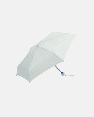 Marimekko Mini Manual Pikku Ruutu Umbrella Light Blue / Off-White