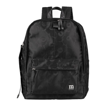 Marimekko Zip Top Backpack Unikko Black / Black