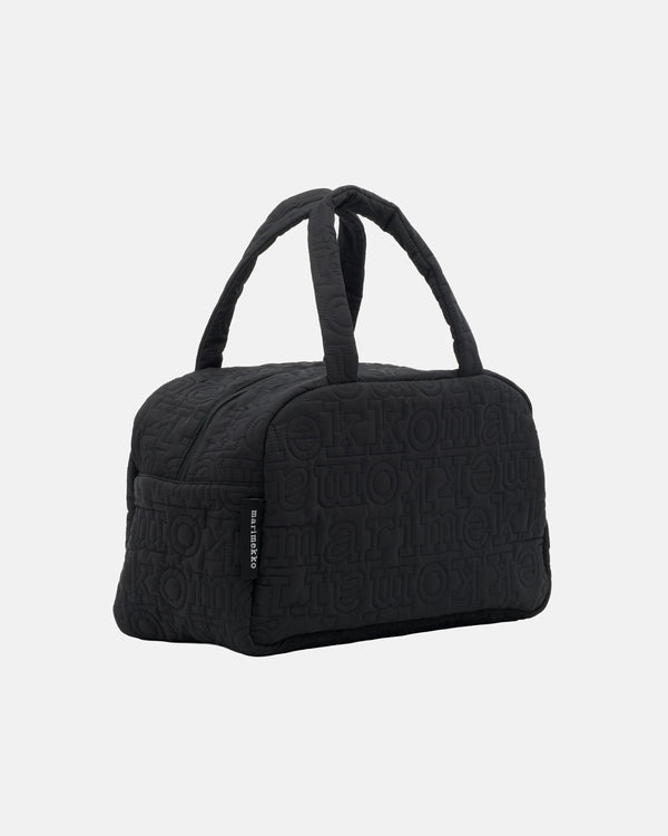 Marimekko Joy Duffel Logo Shoulder Bag Black