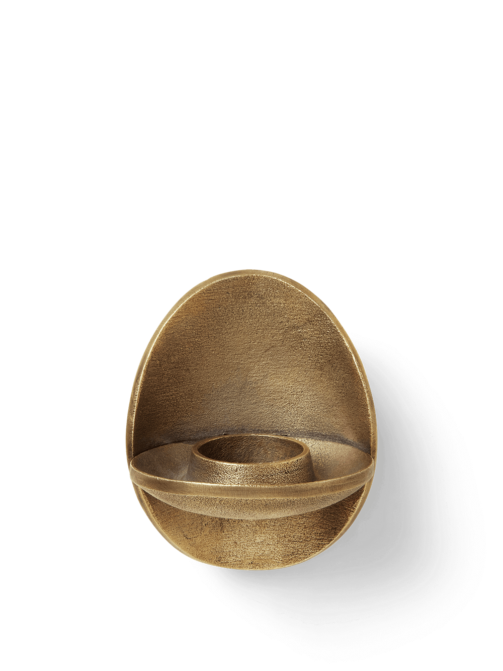 ferm LIVING Agapé Wall Tealight Holder – Brass Finish