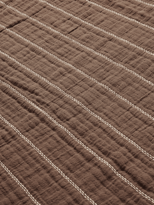 ferm LIVING Aires Bedspread Single – Stone