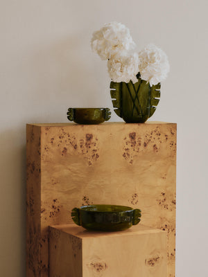 ferm LIVING Alas Vase – Moss Green