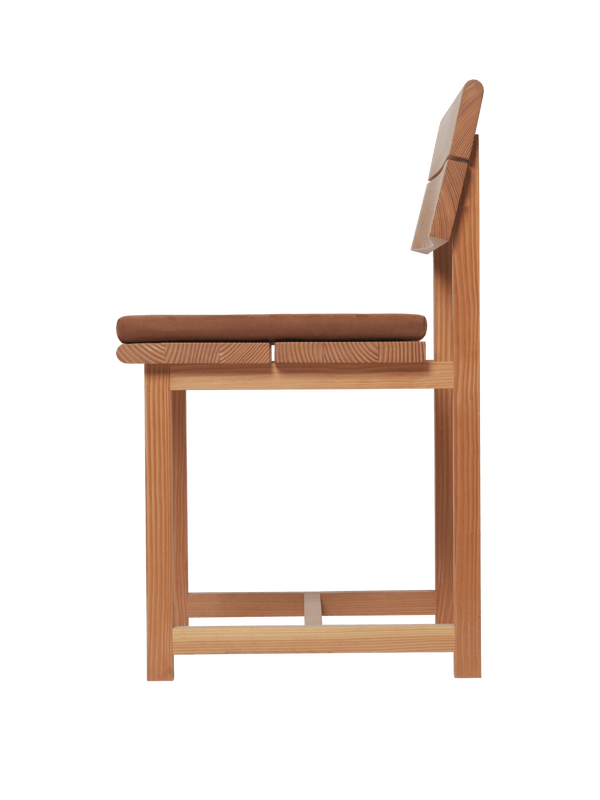 ferm LIVING Align Seat Pad – Brown Clay