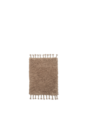 ferm LIVING Amass Long Pile Mat – White Pepper