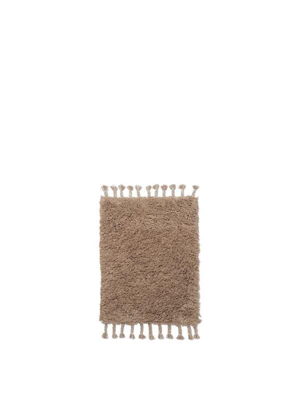 ferm LIVING Amass Long Pile Mat – White Pepper