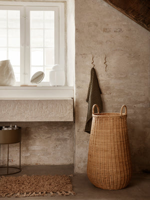 ferm LIVING Amass Long Pile Mat – White Pepper