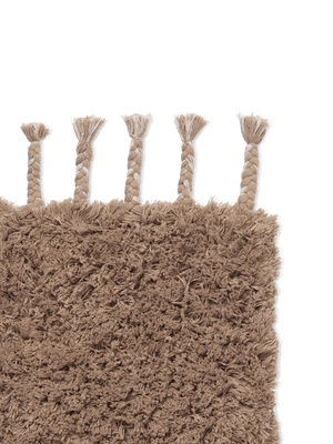 ferm LIVING Amass Long Pile Rug – White Pepper